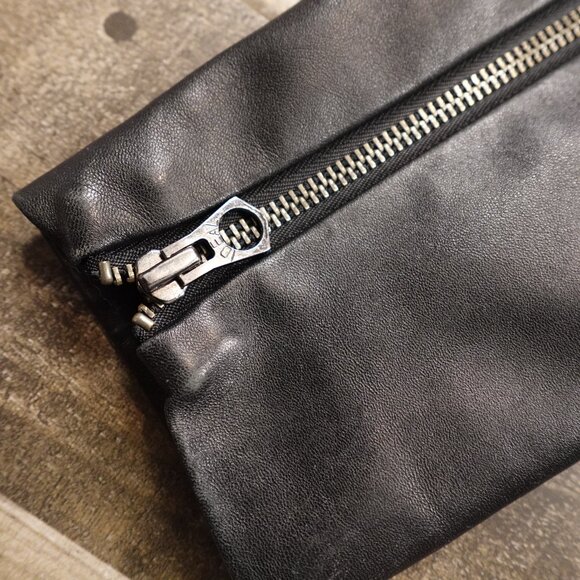 Madewell Wool & Leather Moto Coat Women’s 8 Black Modern Minimalist - Picture 11 of 14